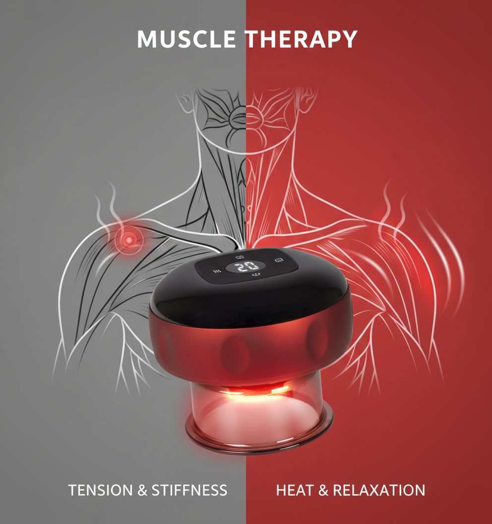 CUPMATIC™ – Slimme 3-in-1 Cupping, Gua Sha & Massage